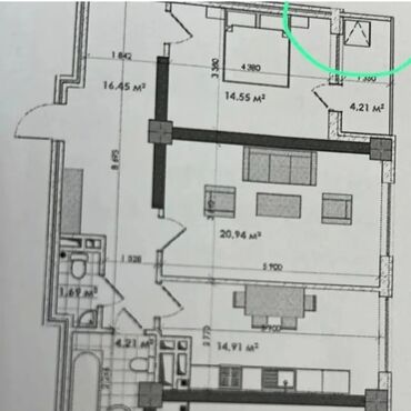 Продажа квартир: 2 комнаты, 77 м², Элитка, 5 этаж, ПСО (под самоотделку)