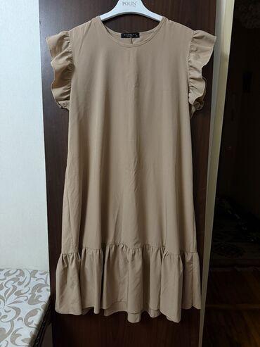 fondomix инструкция по применению: Bej rəngdə qadın donu - Model: yüngül, A-kəsimli, rahat siluet -