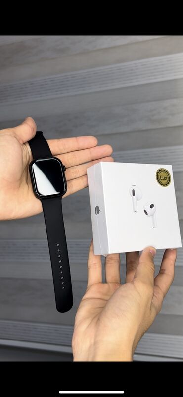 аукцион номер бишкек: Apple Watch с наушниками в подарок😍 ⌚️Безрамочный экран✅ ▪️Большой