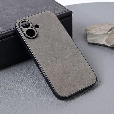 sa staklom: Maska OLGE za iPhone 16 6.1 siva. Uz brzu dostavu i sigurnu kupovinu — 1