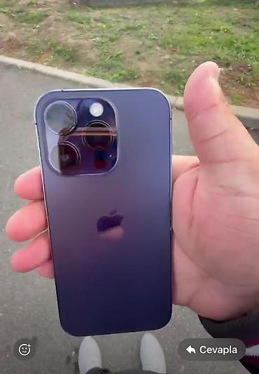 iphone s5 mini: IPhone 14 Pro, 512 GB, Deep Purple, Barmaq izi, Simsiz şarj, Face ID — 1