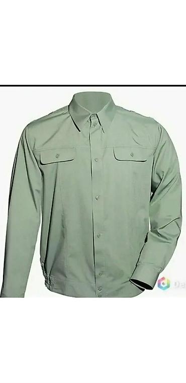 Рубашки: Белая форменная рубашка с длинным рукавом и погонами - Классический — 6