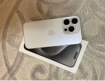куртки норт фейс бишкек: IPhone 15 Pro Max, Колдонулган, 512 ГБ, White Titanium, Куту, 84 %