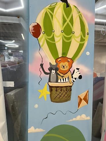 Роспись стен для детских пространств - Авторская настенная роспись с at lalafo.kg Роспись стен для детских пространств - Авторская настенная роспись с