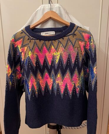 xacmaz qadın geyimleri instagram: Sviter, Zara, M, rəng - Göy