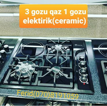 yeni model kuxna mebelleri: Plitə Qazlı, Quraşdırılan, 4 gözlü, Yeni