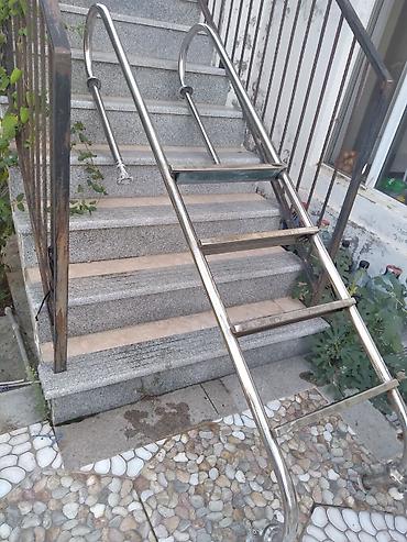 Nərdivanlar: Məhsul: Paslanmayan poladdan hovuz nərdivanı Təsvir: - Material: 304 — 1