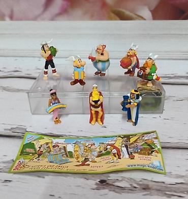 kleopatra: Kinder Surprise Asterix və Misir Komplekti + Original Vərəq | Vintage — 1