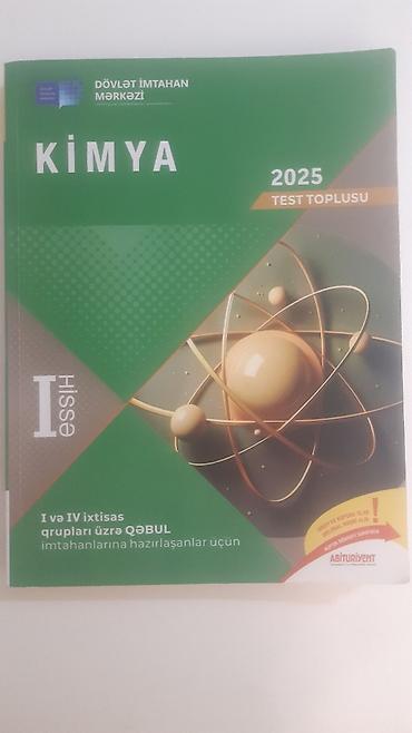Testlər: Məhsul: Kimya Test Toplusu – I hissə (2025), Dövlət İmtahan Mərkəzi — 1