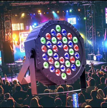 саксофон музыкальный инструмент: 36 Led Par Rgb işıq avadanlığı Səhnə üçün, pultla idarəetmə mümkündür