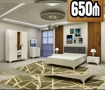 Yataq otağı dəstləri: İkinəfərlik çarpayı, Dolab, Termo, 2 tumba, Azərbaycan, Yeni — 17