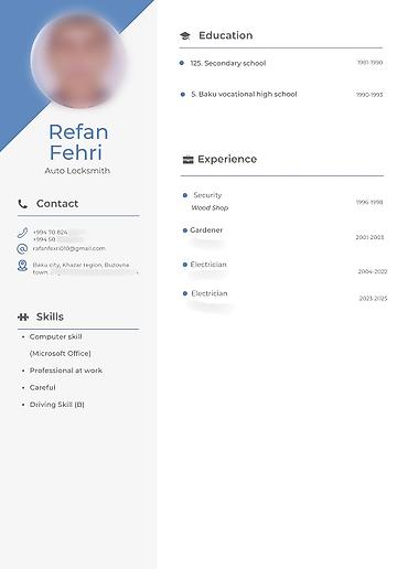 Услуги: CV hazırlama xidməti. 5 manata hazırlanıb tez vaxtda təhvil verilir — 5