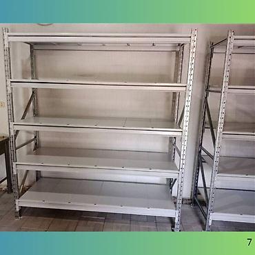 Торговое оборудование: Стеллаж грузовой железные стеллажи для хранения, металлические полки — 9