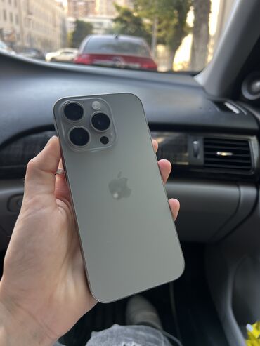 Apple iPhone: IPhone 15 Pro, 256 GB, Natural Titanium, Zəmanət, Sənədlərlə