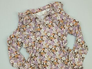 letnia sukienka midi w kwiaty: Blouse, H&M, 10 years, 134-140 cm, condition - Good