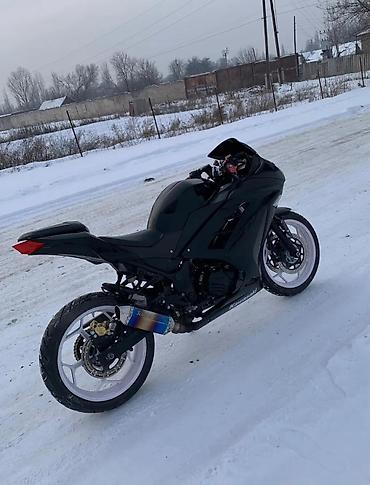 мото касылка: Спортивный мотоцикл в обвесе под Kawasaki - Аэродинамический — 3