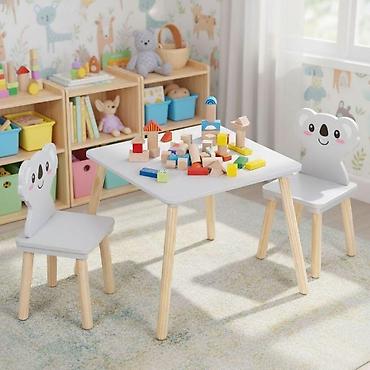 cipelarnik ikea: Dečiji set nameštaja Koala – sto + 2 stolice, ECOTOYS Šifra — 1