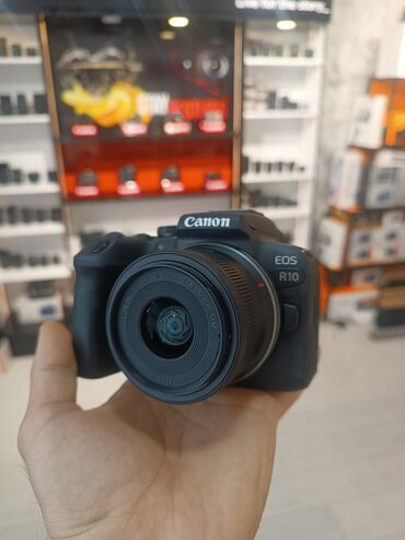Fotokameralar: Canon R10 RF lens 18-45mm teze kimi