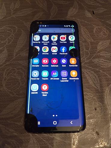 samsung a8 plus ekran: Samsung Galaxy S9, 64 GB, rəng - Göy, Qırıq — 3