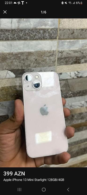 Apple iPhone: IPhone 13 mini, 128 GB, Starlight, Face ID — 1