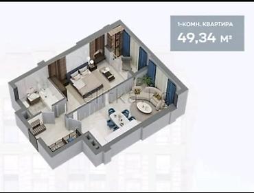 Продажа квартир: 1 комната, 49 м², Элитка, 12 этаж, Готовая ПСО (под самоотделку) — 5