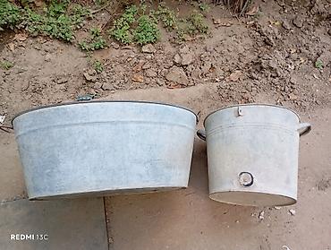 islenmis bak: Sinklər və vedrə – sinklənmiş metal dəst - Material: qalvanizə — 3