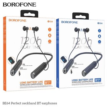 Наушники: Акция!!! Borofone BE 64 -шейные наушники отличного качества, заряд