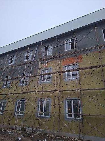 Фасадные работы: Декоративный штукатурка, краска, шпаклёвка, родбанк, клей тартабыз — 3