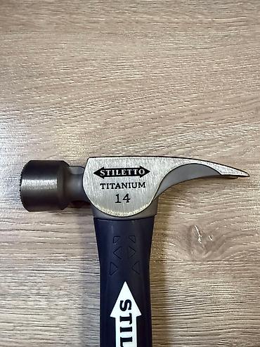 2 gr: Молоток из %100 Титана, легкая Молоток STILETTO® 14oz Titanium — 3