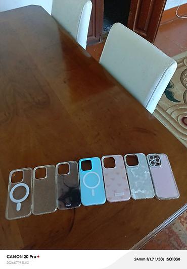 iphone 15 islenmis: IPhone üçün maqnitli (MagSafe uyğun) qoruyucu örtüklər dəsti - — 8