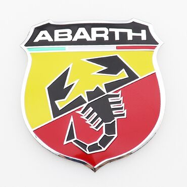наклейки для авто: Алюминиевый логотип Abarth Scorpion, креативное украшение, эмблема