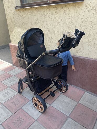 прокат велосипедов бишкек: Коляска, цвет - Черный, Б/у