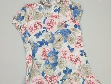 bluzki w kwiaty z bufiastymi rękawami: Tunic, S (EU 36), condition - Good