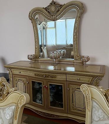 utu masası qiymetleri: Klassik üslubda dəst-xörək otağı mebeli Tərkib: - Masa və 8 ədəd — 2