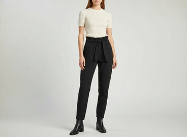 cross jeans zakręt: Cropp, Spodnie materiałowe damskie, rozmiar 2XS