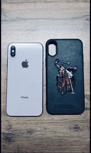 телефон сатам: IPhone Xs, Б/у, 256 ГБ, Matte Silver, Чехол, Защитное стекло, 80 %