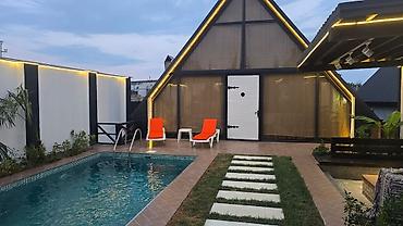 Günlük kirayə evlər: Bağ evi kirayə verilir, Mərdəkan Mərdəkanda yerləşən isti, hovuzlu bağ — 1