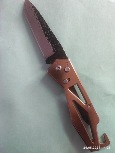 американский нож: Продам нож, не дорого, кованное железо с предохранителем