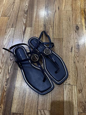 tommy sinny: Босоножки, 38.5, Tommy Hilfiger, Новый, цвет - Синий, Самовывоз — 1