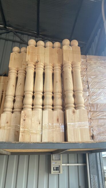 Готовые перила: Готовые перила, Материал: Дерево, Для балкона, Новый — 8