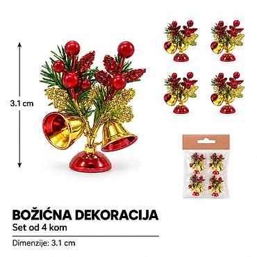KMT Božićni svetleći broš irvas 7994189 Praznični dodatak u obliku