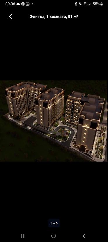 Продажа квартир: 1 комната, 52 м², Улан-2 мкр Элитка, 3 этаж, ПСО (под самоотделку) — 1