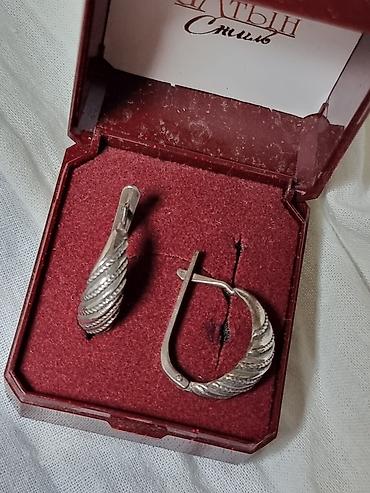 СССР СЕРЕБРЯНЫЕ СЕРГИ ПРОБА 875 ЗВЕЗДА СЕРП И at lalafo.kg СССР СЕРЕБРЯНЫЕ СЕРГИ ПРОБА 875 ЗВЕЗДА СЕРП И