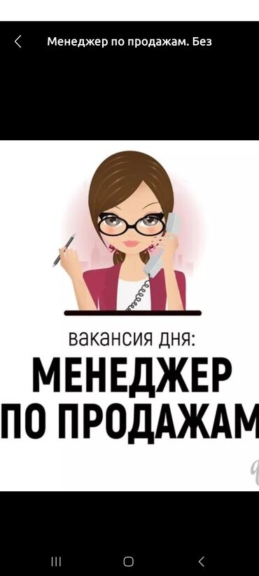 Продажи, работа с клиентами: Менеджер по продажам