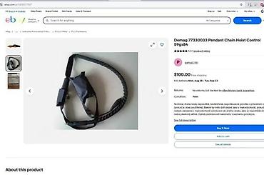 Dizalice: DEMAG privjesni upravljač za dizalicu/lančani vitlo – model serije DSC — 3