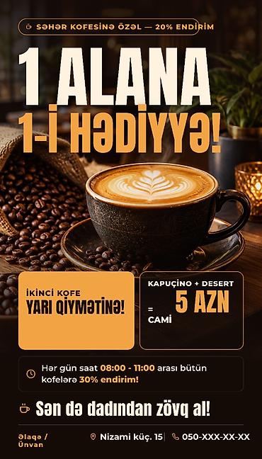 restoran havalandirma sistemleri: Biznesinizin Satışlarını Artıracaq Müasir və Diqqətçəkən Plakat — 1