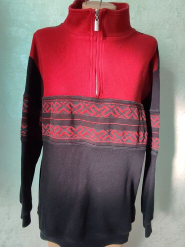 красные мужские свитера: Свитер очень теплый и толстый. Качество отличное! Материал - Хлопок
