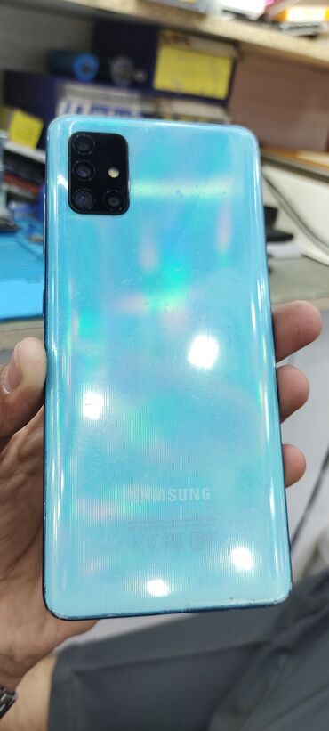 скупка телефонов кара балта: Samsung Galaxy A51, Колдонулган, 64 ГБ, түсү - Көгүлтүр, 2 SIM
