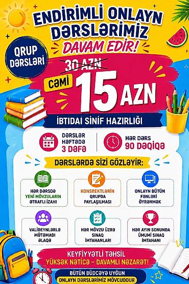 komputer format qiymeti: Məktəbəqədər və ibtidai sinif hazırlığı, Onlayn — 1