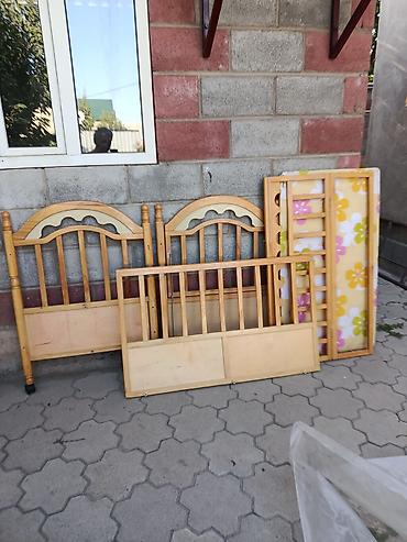 bunk bed: Детская кроватка из натурального дерева (разборная) - Комплектация — 1